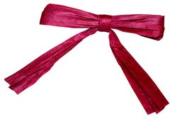 Burgundy Red Twist Tie Bows - 1/4 Inch - 100 Pack