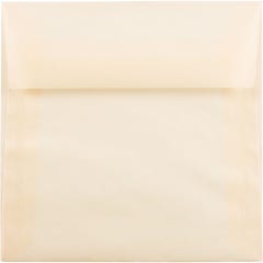 5 1/2 x 5 1/2 Square Envelopes - Natural Spring Ochre Translucent