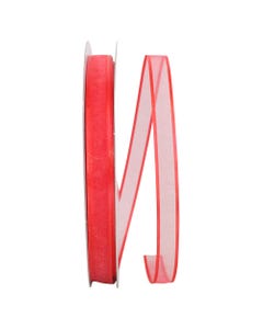 Cyclamen Red 5/8 Inch x 100 Yards Sheer Ribbon