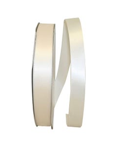 Ivory Deluxe 7/8 Inch x 100 Yards Satin Ribbon