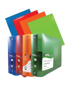 Glossy Primary Folders and 3 Inch Binders