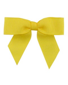 Lemon 7/8 inch x 100 pieces Twist Tie Bows
