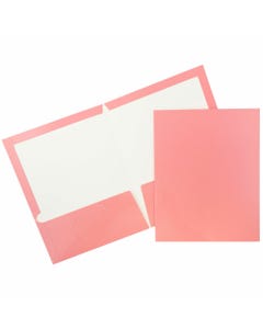 Baby Pink Glossy Folders