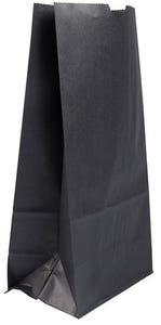 Black Kraft X-Large Paper Lunch Bags (6 1/4 x 3 13/16 x 12 1/2)