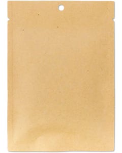 4 x 6 Compostable Heat Seal Bag (Pack of 100) - Brown Kraft