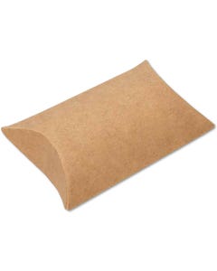 2 x 3/4 x 3 Pillow Box (Pack of 25) - Brown Kraft