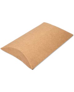5 x 1 1/4 x 7 Pillow Box (Pack of 25) - Brown Kraft