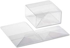Clear Boxes with Pop and Lock Bottom - 6.25 x 6.25 x 3 - 25 Pack