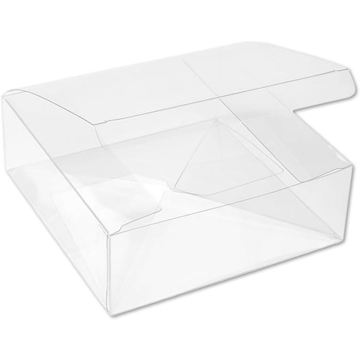 Clear Boxes with Pop and Lock Bottom - 5.63 x 5.63 x 2 - 25 Pack