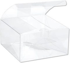 Clear Boxes with Pop and Lock Bottom - 5.63 x 5.63 x 3 - 25 Pack
