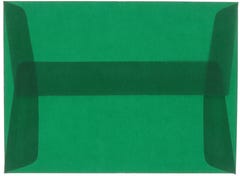 Racing Green Translucent 30lb A10 Invitation Envelopes (6 x 9 1/2)