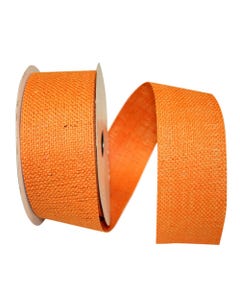 Orange Burlap Ribbon 2 1/2 inch x 20 yards Ribbon