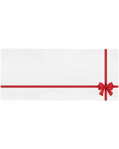 Currency Envelope (2 7/8 x 6 1/2) - Red Bow