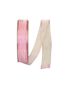 Pink 5/8 Inch x 25 Yards Sheer Ribbon