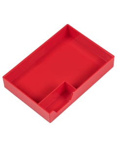 Red Office Supply Desk Tray