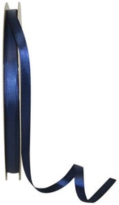 Oxford Blue 3/8 Inch x 100 Yards Satin Double Face Ribbon