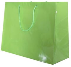 Lime Green X-Large Horizontal Glossy Gift Bags (17 x 13 x 6)