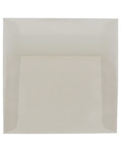 6 x 6 Square Envelopes - Platinum Translucent