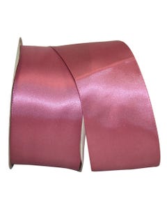 Colonial Rose Pink 2 1/2 Inch x 50 Yards Satin Double Face Ribbon