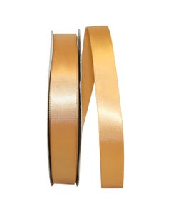 Old Gold Deluxe 7/8 Inch x 100 Yards Satin Ribbon