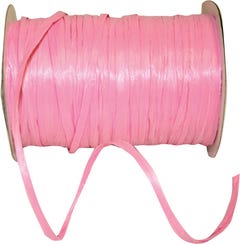 Beauty Pink Matte 1/4 Inch x 100 Yards Wraphia Ribbon