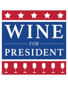 Wine for President Cocktail Napkins