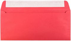 Red 24lb #10 Square Flap Envelopes (4 1/8 x 9 1/2) with Peel & Seal