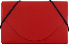 Red Plastic Business Card Case - 20 Card Capacity