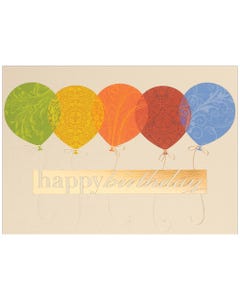 Happy Birthday Balloons Cards