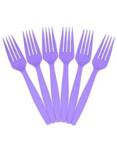 Bright Purple Forks 48 Pack