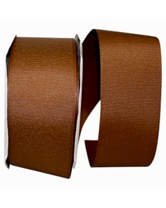 Light Brown Texture 2 1/4 Inches x 50 Yards Grosgrain Ribbon