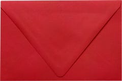 A9 Contour Flap Envelopes (5 3/4 x 8 3/4) - Red