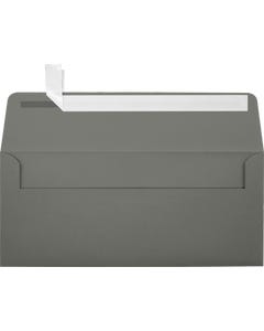 #10 Square Flap Envelope (4 1/8 x 9 1/2) w/Peel & Seal - Dark Gray