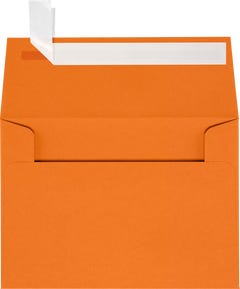 Mandarin Orange 32lb A1 Invitation Envelopes (3 5/8 x 5 1/8) with Peel & Seal