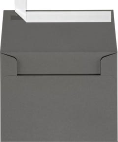 Dark Smoke Gray 32lb A2 Invitation Envelopes (4 3/8 x 5 3/4) with Peel & Seal