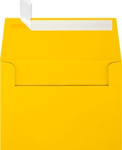 Sunflower Yellow 32lb A6 Invitation Envelopes (4 3/4 x 6 1/2) with Peel & Seal