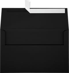 Smooth Midnight Black 32lb A10 Invitation Envelopes (6 x 9 1/2) with Peel & Seal