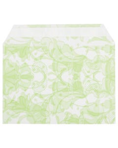 5 1/16 x 7 3/16 Cello Envelopes with Peel & Seal - Green Lace