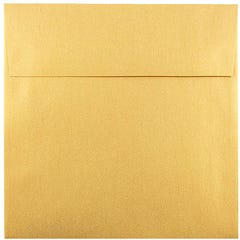 6 x 6 Square Envelopes - Gold Metallic