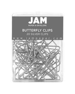 Silver Butterfly Clips