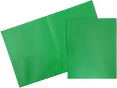 Green Plastic Pop Folders