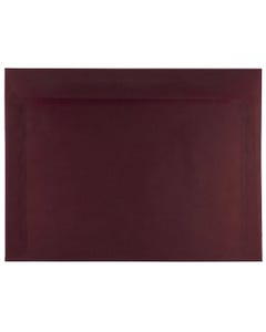 9 x 12 Booklet Envelope - Burgundy Translucent