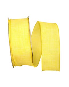 Yellow Everyday 2 1/2 inch x 50 yards Linen Ribbon