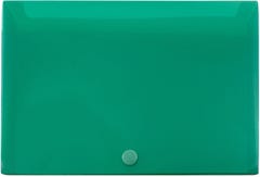Green Plastic Snap Case 8 3/8 x 5 3/4 x 1 3/8 Portfolio