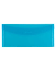 Blue #10 Business 5 1/4 x 10 Tuck Flap Plastic Envelope