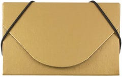 Matte Gold Chipboard Business Card Case - 20 Card Capacity