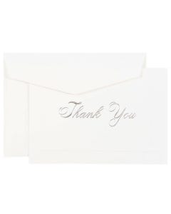 Trendy Thanks Thank You Card Set - Pack of 36