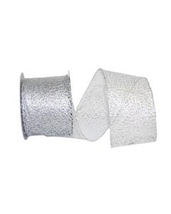 Silver Web Net 2 1/2 Inch x 10 Yards Christmas Ribbon