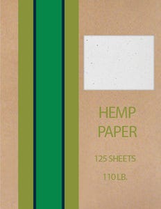 Natural White 110lb 8 1/2 x 11 Hemp Paper - 125 Sheets