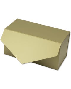 9 x 4 1/2 x 5 Collapsible Gift Box with Magnetic Closure & 2PCS of Tissue Paper - Gold